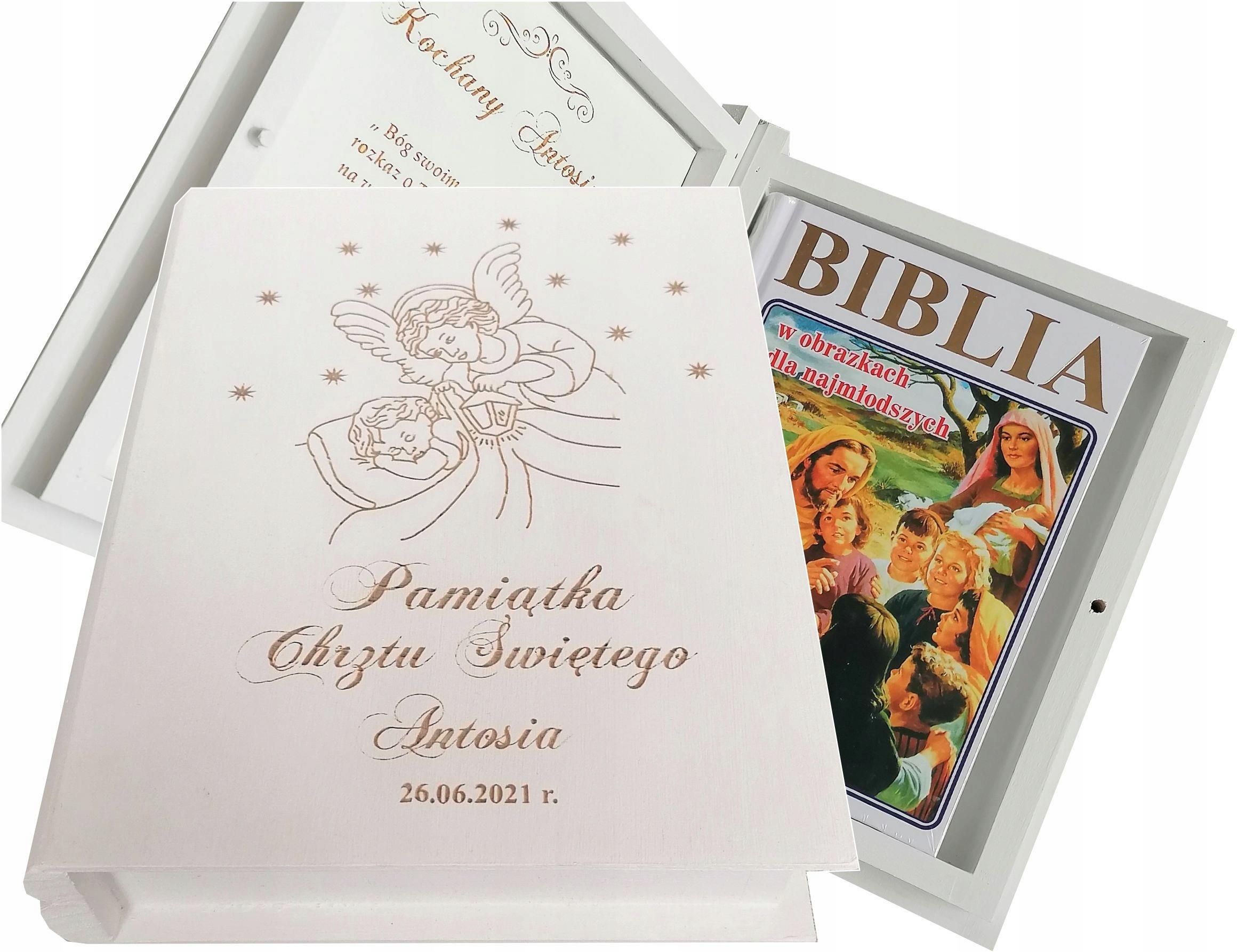 Biblia Pamiątka Chrztu Świętego Ceny i opinie Ceneo pl