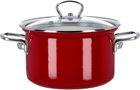 Hage Garnek Żeliwny 3L Emaliowany Pokrywka Granatowy Gaz Indukcja Piekarnik 22Cm (Garnekmałygranatowy22Cm)
