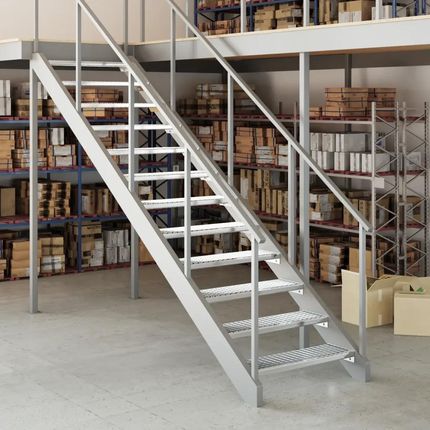 vidaXL Stopień Z Kraty 80x24x7 Stal Galwanizowana - zdjęcie 2