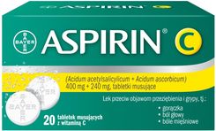 Aspirin C 20 tabl. musujących - zdjęcie 1