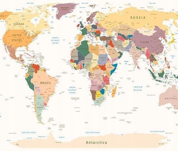 Artpro Fototapeta D X Klej Mapa Wiata Opinie I Ceny Na Ceneo Pl