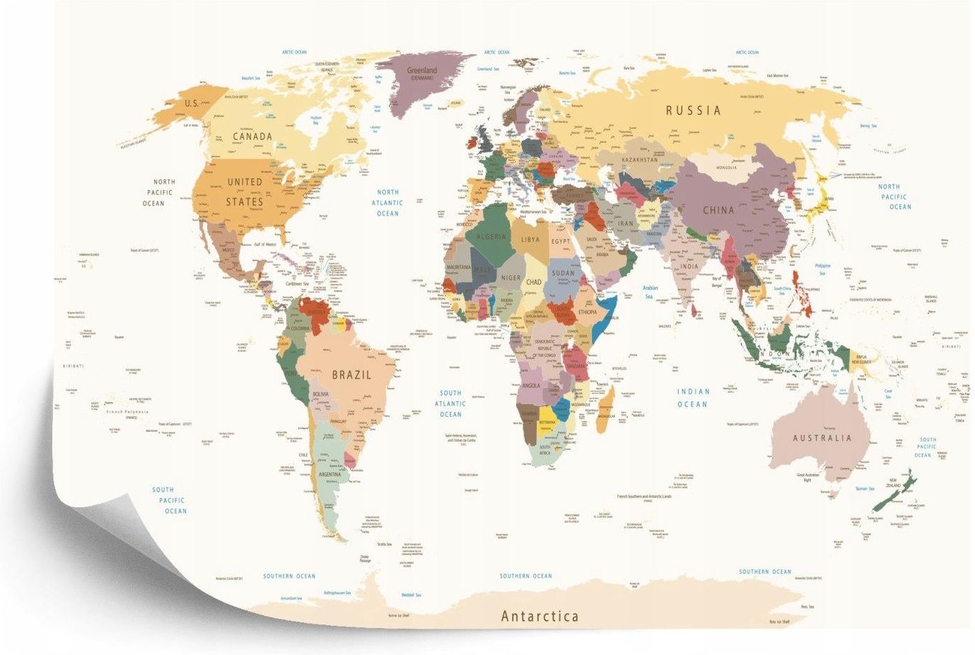 Doboxa Fototapeta Flizelina Mapa Wiata X B Opinie I Ceny Na