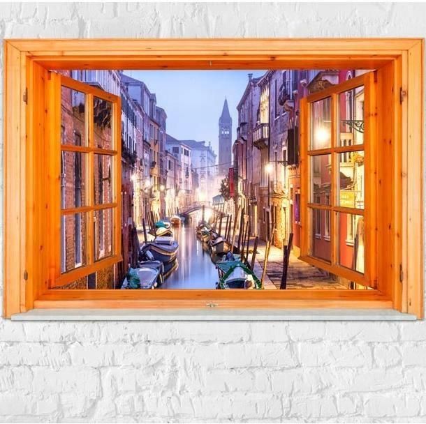 Artpro Fototapeta 3D 350X245 Klej Okno Na Wenecję Miasto Opinie i