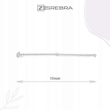 Zesrebra Przedłużka Do Łańcuszka Bransoletki Srebrna 10Cm - zdjęcie 2