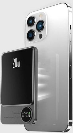 Mfc Power Bank 2W1 Indukcyjny Magnetyczny Magsafe Iphone Pd 10000Mah Fioletowy - zdjęcie 4