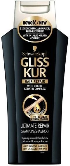 Szampon do włosów GLISS KUR Ultimate Repair Szampon z płynną keratyną