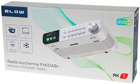 Radio kuchenne FM/DAB+ BLOW RK1 Bluetooth białe - zdjęcie 2