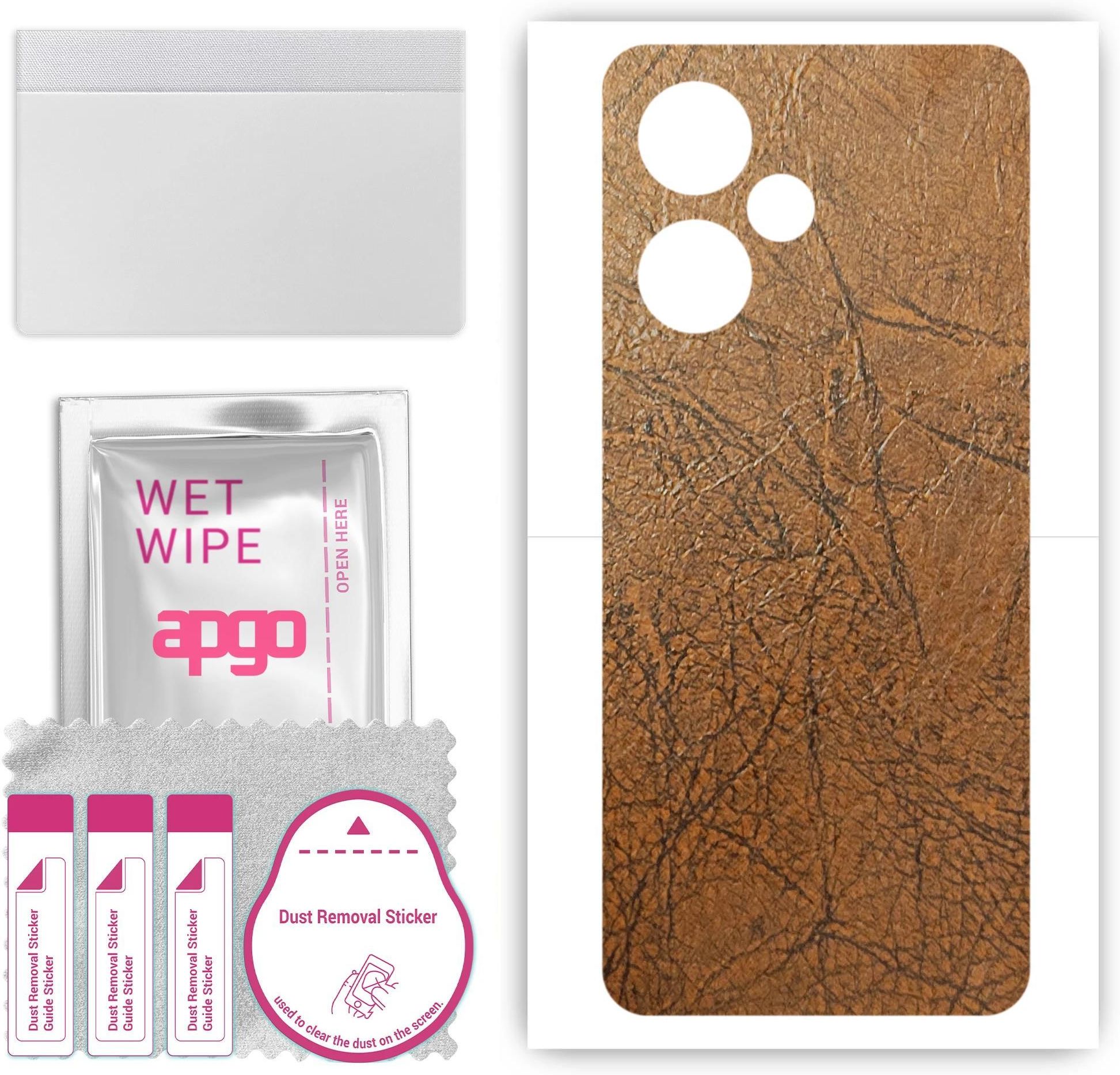 Folia Naklejka Skórka Strukturalna Na Tył Do Infinix Hot 30 Play Skóra Vintage Apgo Opinie i