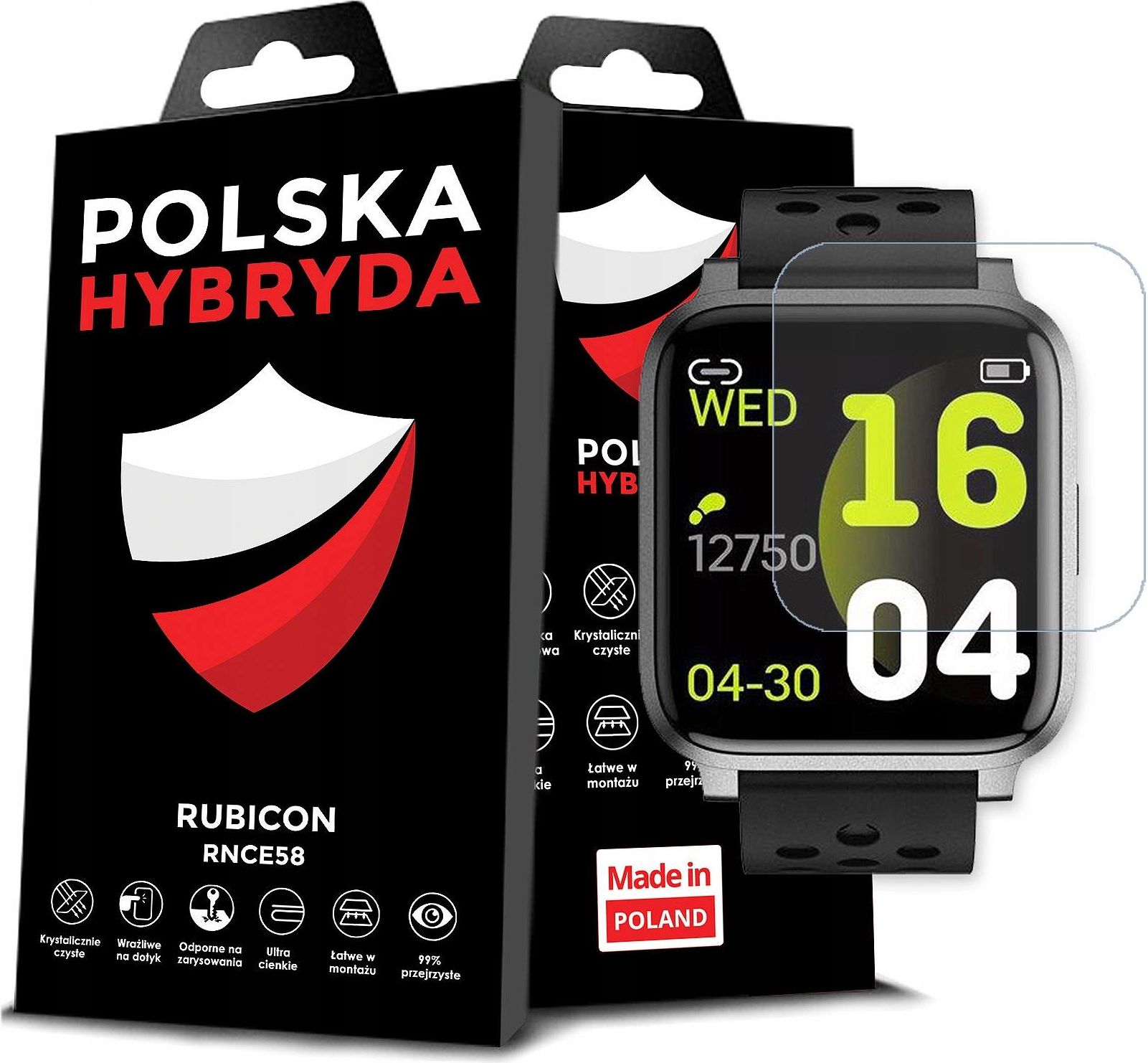 Szk O Hybrydowe Szkie Ko Ochronne Na Smartwatch Zegarek Do Rubicon