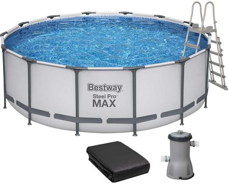 Basen Bestway 427H122cm Z Filtrem Wkładowym Drabinką I Pokrywą 5612X
