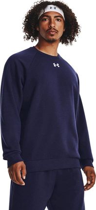 Bluza męska Under Armour Rival Fleece Crew granatowa 1379755 410 - zdjęcie 2