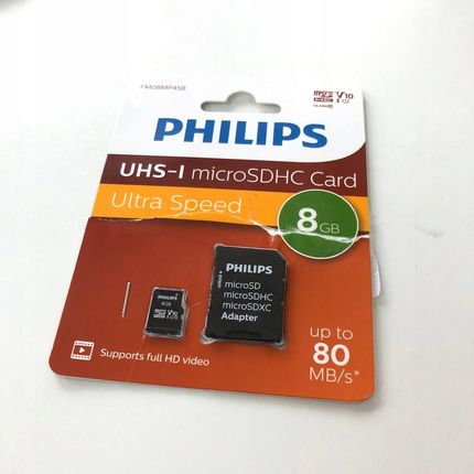 Philips MicroSDHC Card 8GB Class 10 Uhs-i U1 incl. adapter - zdjęcie 3