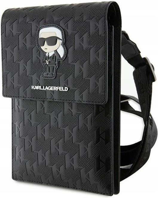 Karl Lagerfeld Saffiano Monogram Ikonik Torebka Crossbody Na Telefon