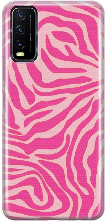 Etui Silikonowe Z Nadrukiem Vivo Y11S Zebra Pink Etui Na Telefon