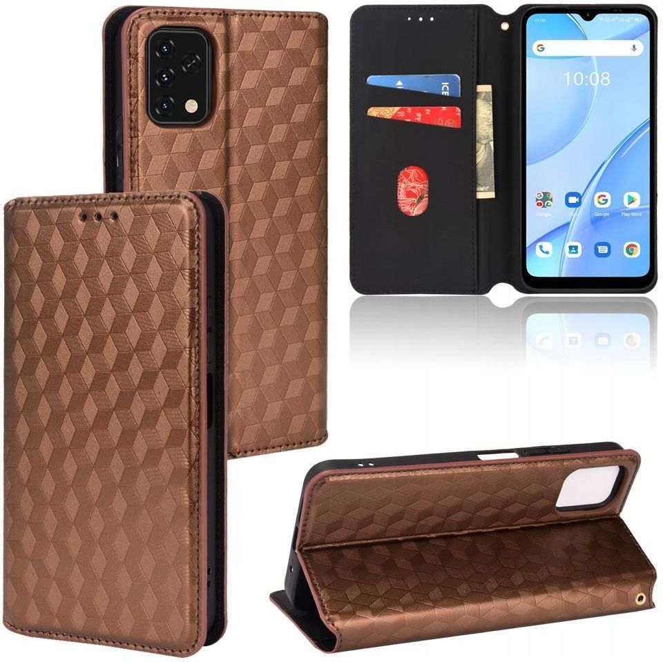 Case For Umidigi Power 5S Card Slots Holder 3D Pattern Pu Leather