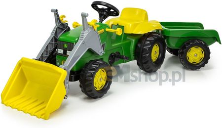 Rolly Toys Traktor Na Pedały John Deere Z Łyżką I Przyczepą 23110 - zdjęcie 2