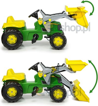 Rolly Toys Traktor Na Pedały John Deere Z Łyżką I Przyczepą 23110 - zdjęcie 3
