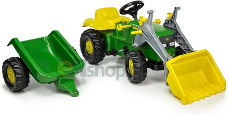 Rolly Toys Traktor Na Pedały John Deere Z Łyżką I Przyczepą 23110 - zdjęcie 6