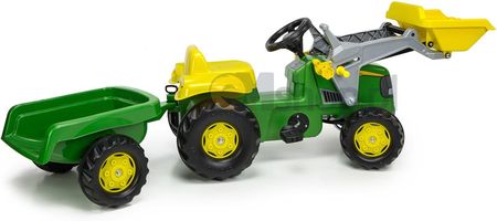 Rolly Toys Traktor Na Pedały John Deere Z Łyżką I Przyczepą 23110 - zdjęcie 5