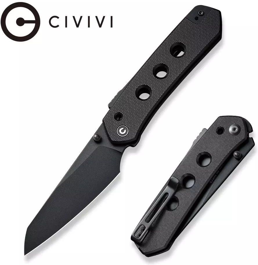 Zdjęcie Civivi Knife By We Knife Nóż Składany Civivi Vision Fg Black G10 Black Nitro V By Snecx Tan C22036 1 119490 - Wejherowo