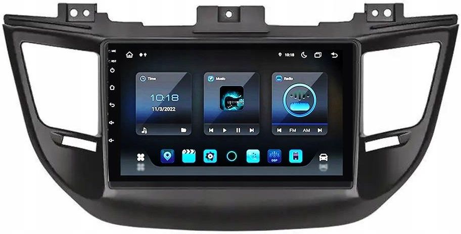 Radioodtwarzacz Fors Auto Android M Hyundai Tucson Ix Black