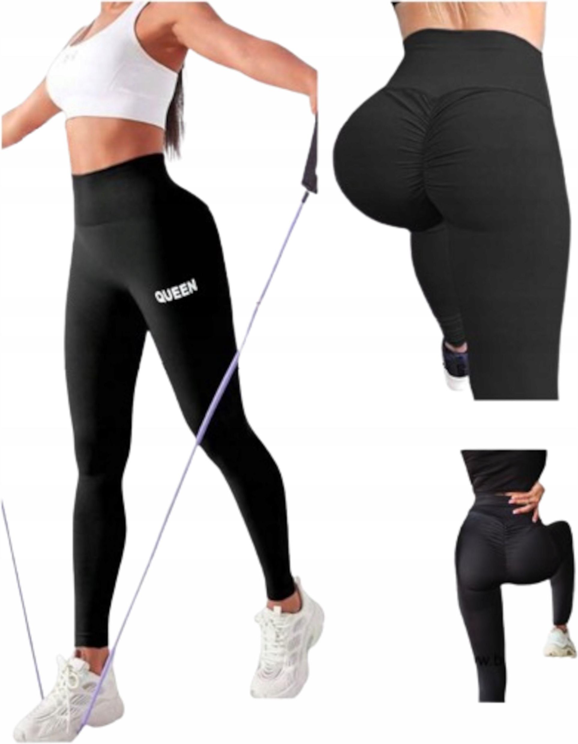 Legginsy Damskie Push Up Wysoki Stan Sportowe Elastyczne Leginsy Ceny