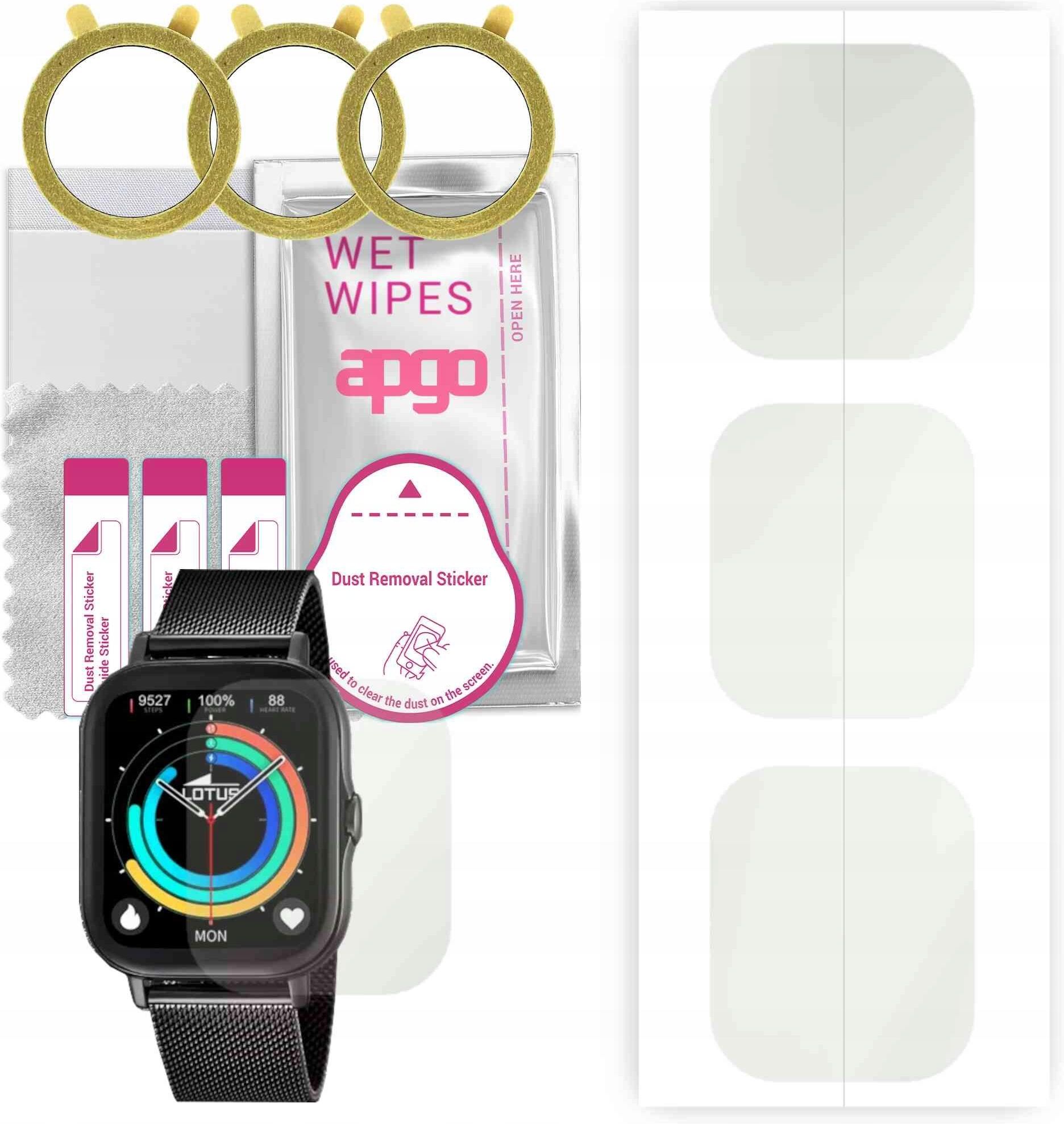 Apgo 3X Folia Hydrożelowa Matowa Do Lotus Smartwatch 50046 1 Ochronna