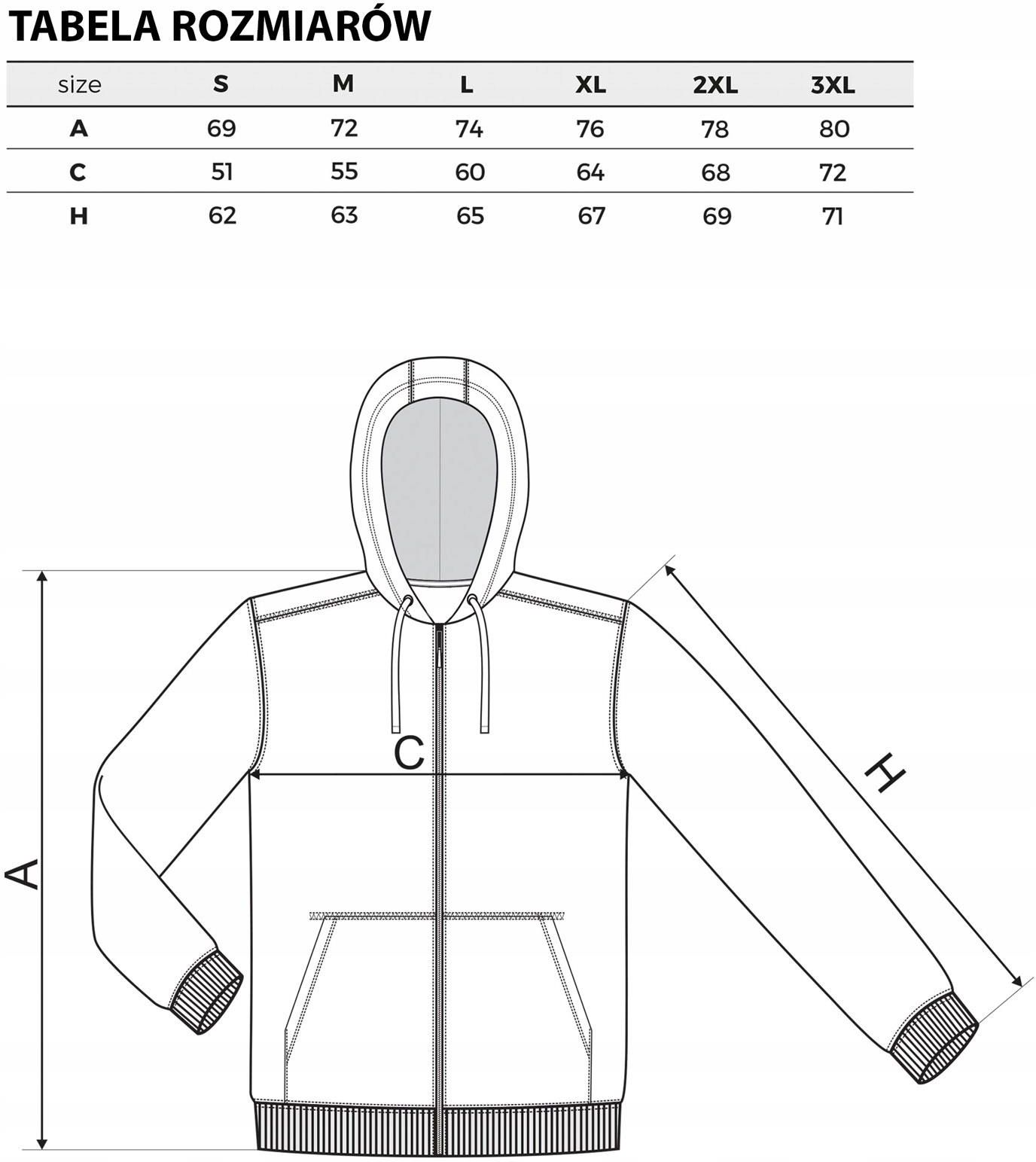 Bluza Dresowa Robocza Rozpinana Z Kapturem Z W Asnym Nadrukiem Logo