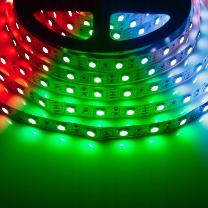 Listwa Zasilaj Ca Ta Ma Led M Rgb Ledy Listwa V V Kolorowa