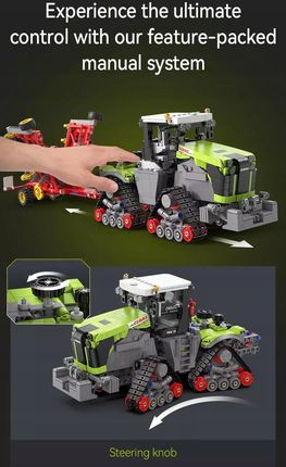 Cada Klocki Konstrukcyjne Traktor Ciągnik Rolniczy Claas Xerion 5000 1336El. - zdjęcie 4