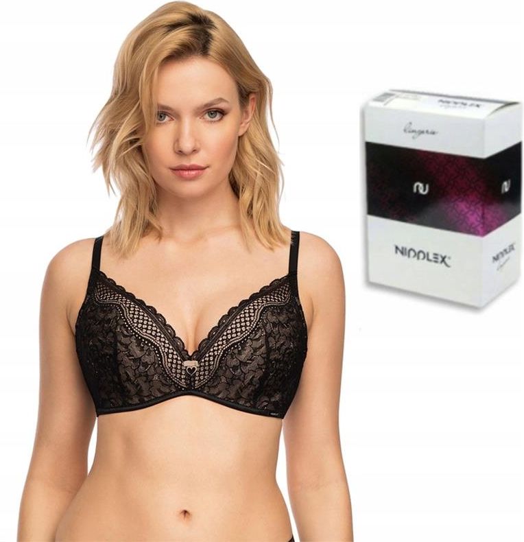 Biustonosz Push Up Clarisa Nipplex Czarny 80D Ceny I Opinie Ceneo Pl