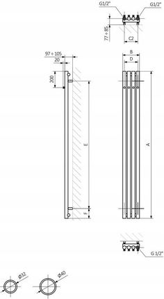 Terma Rolo Hanger 1200x260 - zdjęcie 3