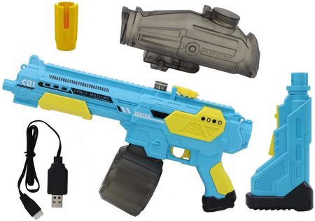 Lean Toys Karabin Pistolet Na Wodę Niebieski Automat M416 Akumulatorowy - zdjęcie 3