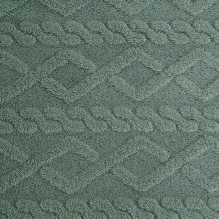 Eurofirany Koc Ze Splotem Warkocz Mięta 200x220cm - zdjęcie 2