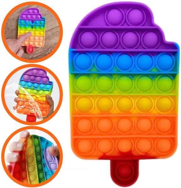 ZABAWKA PUSH BUBBLE POP IT SENSORYCZNA ANTYSTRES LÓD 15CM Ceny i