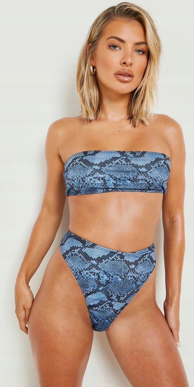 Boohoo Xus G Ra Print Bikini Snake Od M Ceny I Opinie Ceneo Pl