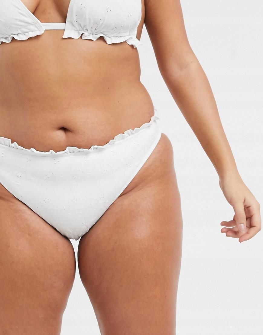 Asos Curve udz Bikini Dół Haft Od Falbana XXL Ceny i opinie Ceneo pl