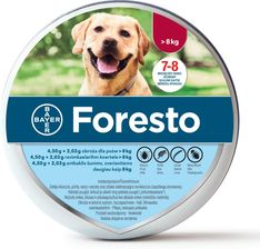 Bayer Obroża FORESTO dla dużych psów powyżej 8kg - zdjęcie 1