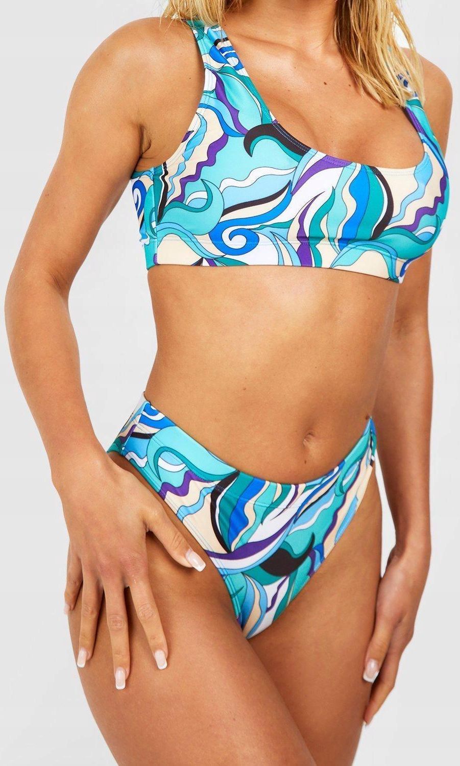 Boohoo Bikini Komplet Print Q Ng L Ceny I Opinie Ceneo Pl