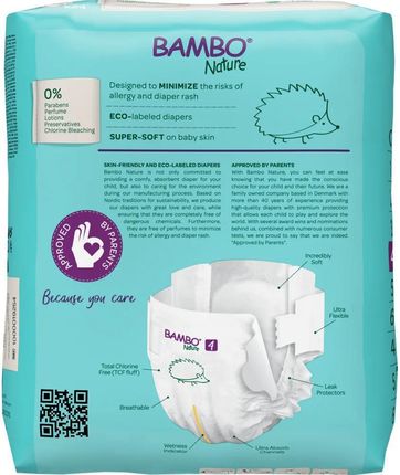 Abena Pieluszki Dla Dzieci Bambo Nature 4 Paper Bag 7-14Kg 24Szt. - zdjęcie 2