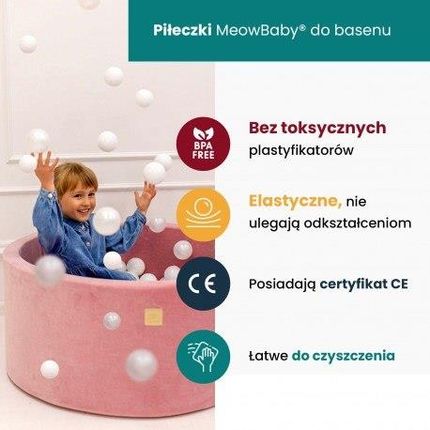 Meowbaby Okrągły Suchy Basen Dla Dziecka 90X40Cm - zdjęcie 4
