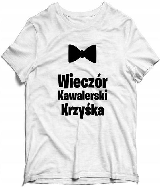 Koszulka JHK r S czarna wieczór kawalerski dla chłopaka dziewczyn