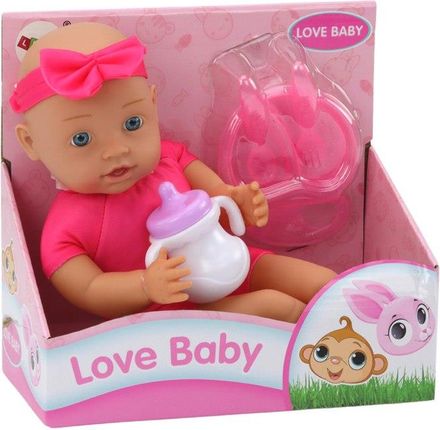 Leantoys Lalka Bobas Różowe Ubranko Opaska Akcesoria Do Karmienia - zdjęcie 2