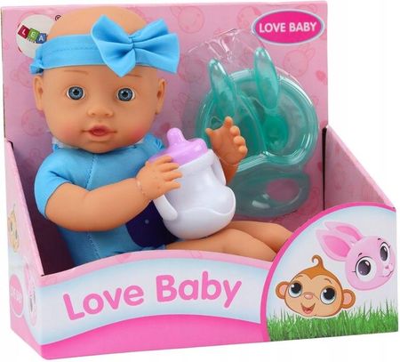 Leantoys Lalka Bobas Opaska Akcesoria Do Karmienia Niebieska - zdjęcie 4