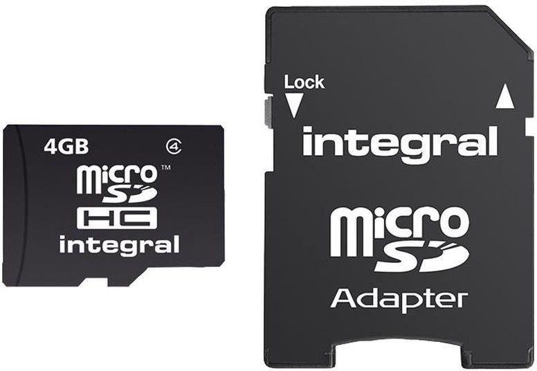 Karta pamięci do aparatu Integral microSDHC 4GB Class 4 INMSDH4G4