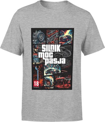 Silnik Moc Pasja dla Mechanika Męska koszulka (M, Czarny) - zdjęcie 3