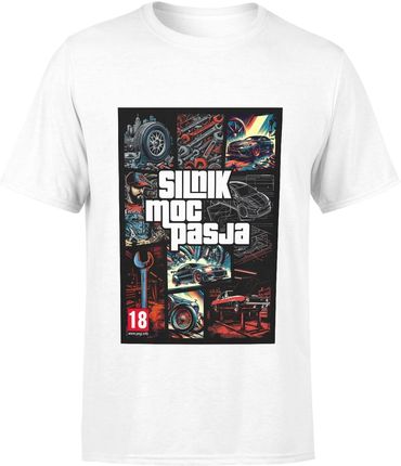 Silnik Moc Pasja dla Mechanika Męska koszulka (M, Czarny) - zdjęcie 2