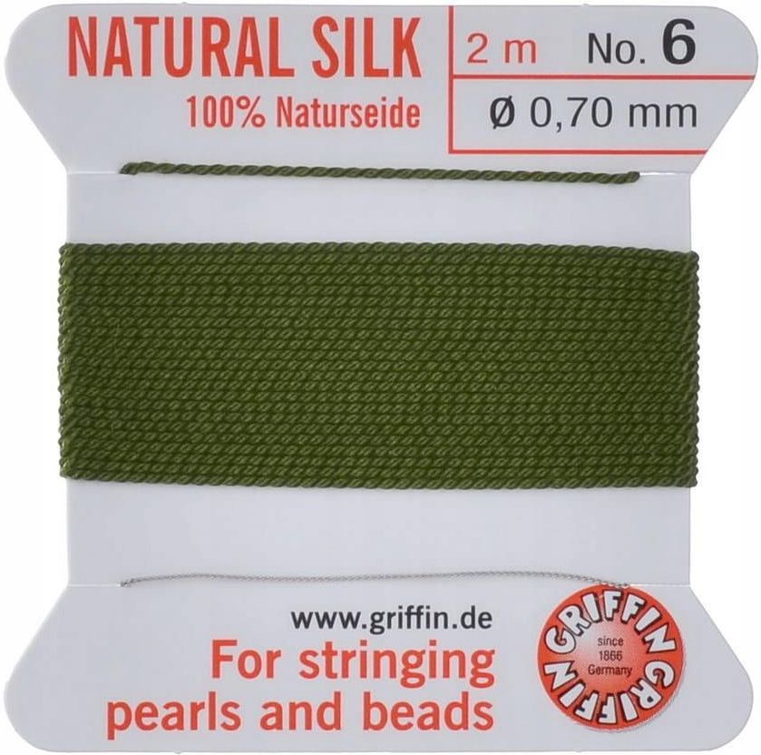 Griffin Ni Jedwabna Z Ig Natural Silk Mm M Olive