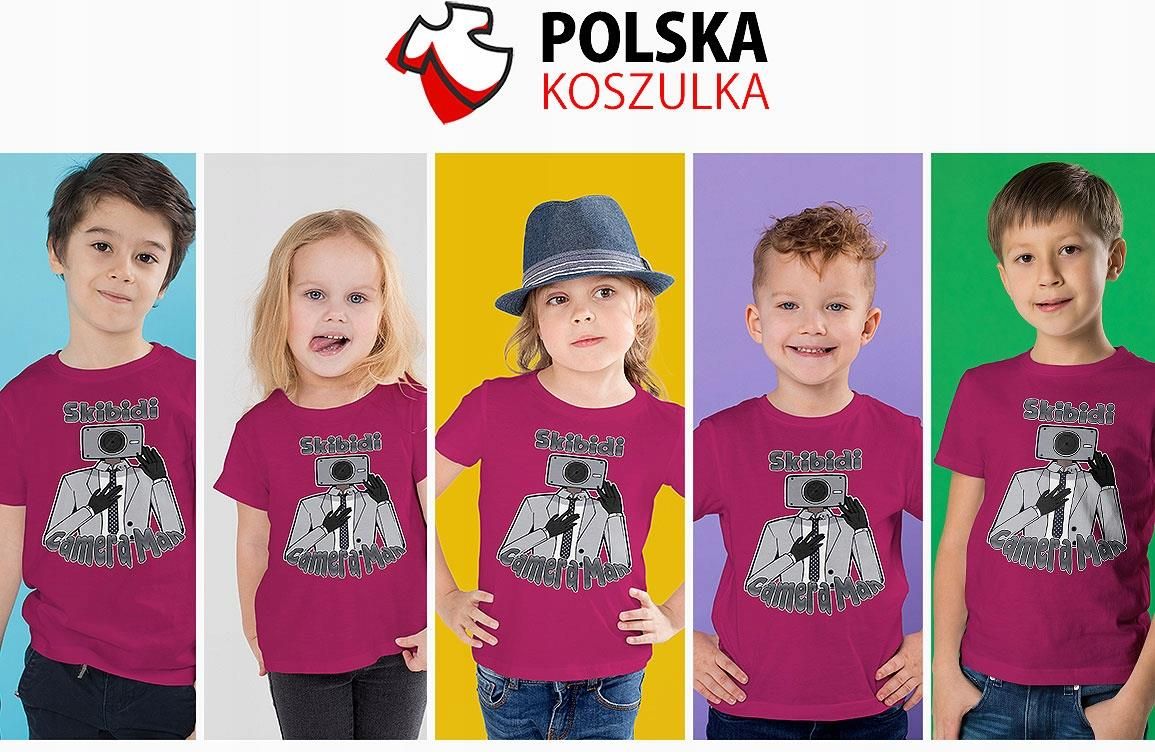 Koszulka Dzieci Ca T Shirt Dla Dziecka Skibidi Camera Man Jako