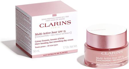 Krem Clarins Multi-Active Day Cream Spf 15 Wygładzający I Rozjaśniający na dzień 50ml - zdjęcie 3